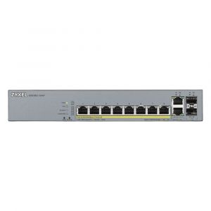 GS1350-12HP-GB0101F Zyxel 12-Port L2 Switch 8 PoE+ 130W Power