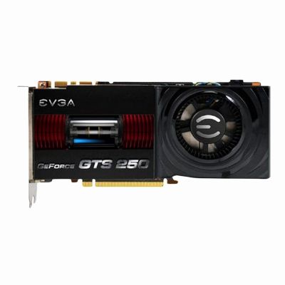 01G-P3-1158-TR EVGA GeForce GTS 250 1GB 256-Bit DDR3 Dual DVI/ HDTV/ S-Video Out/ HDCP Ready/ SLI Support PCI Express 2.0 x16 Video Graphics Card
