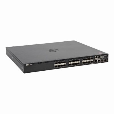 04NDT8 Dell Networking N3000 Series N3024F 24 x SFP Ports 1000Base-SX + 2 x SFP+ Ports + 2 x Ports 1000Base-T Combo Layer 2 Managed Rack-Mountable Gigabit Ethernet Network Switch