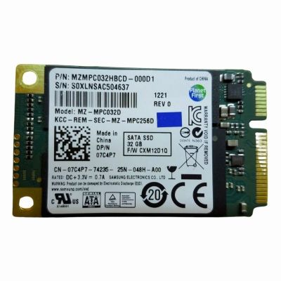 07C4P7 Dell 32GB 6Gb/s SATA MLC mSATA Solid State Drive