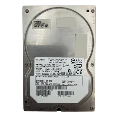 0A31157 Hitachi Deskstar 7K80 Series 80GB 7200RPM ATA-133 2MB Cache 3.5-inch Hard Drive