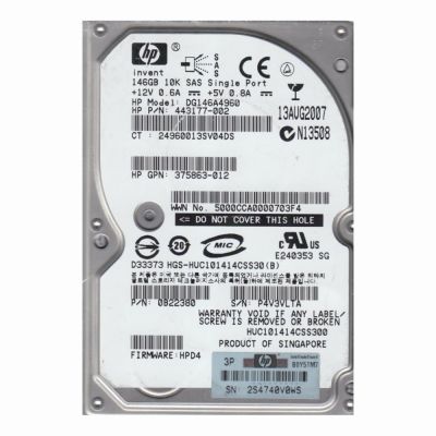 0B22380 Hitachi 146GB 10000RPM SCSI 320MB/s 2.5-in Hard Drive