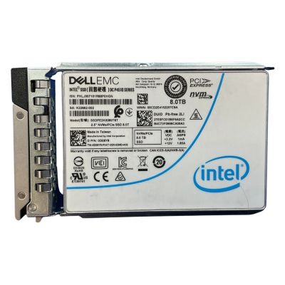 0D08Y8 Dell 8TB TLC PCI Express 3.1 x4 NVMe U.2 2.5-Inch Internal Solid State Drive