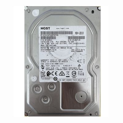0F22943 HGST Hitachi Ultrastar 7K6000 2TB 7.2K RPM 12Gb/s SAS 512n 128MB Cache ISE 3.5-inch Hard Disk Drive