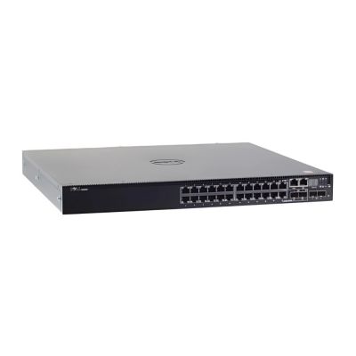 0PDJ93 Dell Networking N3000 Series N3024 24 x RJ-45 Ports 10/100/1000Base-T + 2 x SFP Ports + 2 x SFP+ Ports Layer 3 Managed 1U Rack-mountable Gigabit Ethernet Network Switch