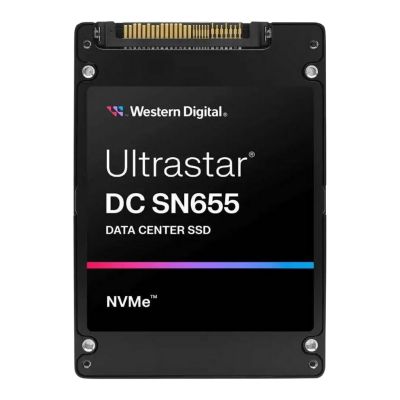0TS2469 Western Digital Ultrastar DC SN655 15.36TB PCIe Gen4 NVMe 1.4b U.3 15mm TCG Ruby Solid State Drive
