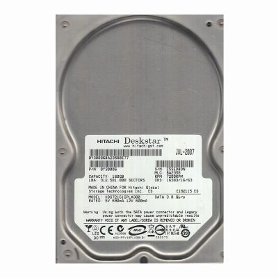 0Y30006 Hitachi Deskstar 7K160 160GB 7.2K RPM 3Gb/s SATA 8MB Cache 3.5-Inch Hard Disk Drive