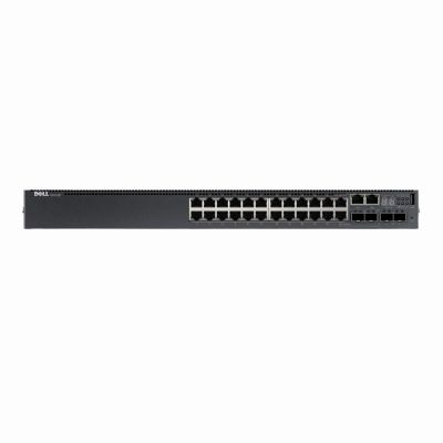 210-ABOF Dell Networking N3000 Series N3024P 24 x RJ-45 Ports PoE+ 10/100/1000Base-T + 2 x SFP Ports + 2 x SFP+ Ports Layer 3 Managed 1U Rack-mountable Gigabit Ethernet Network Switch