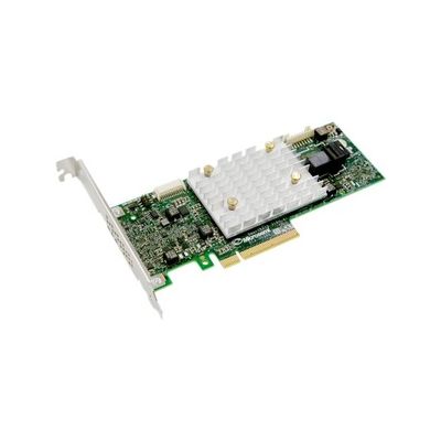 Adaptec 2304400-R 12 Gbps PCIe Gen3 SAS/SATA SmartRAID Adapter with 4 Internal Native Ports and LP/MD2 Form Factor