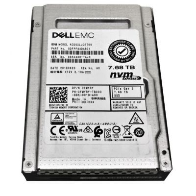 KCD5XLUG7T68 Kioxia CD5 7.68TB PCIe Gen 3.0 x4 NVMe Read Intensive Dell OEM Solid State Drive