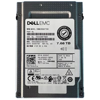 KRM5XRUG7T68 Kioxia RM5-X 7.68TB SAS 12Gb/s Dell OEM Solid State Drive