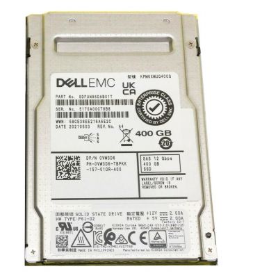 SDFUN86DAB01T Kioxia PM6 400GB SAS 12Gb/s Write Intensive 2.5-Inch Solid State Drive