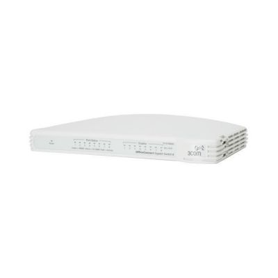 3C1670800A 3Com 8-Port 10/100/1000Base-T Layer 2 Managed Gigabit Switch