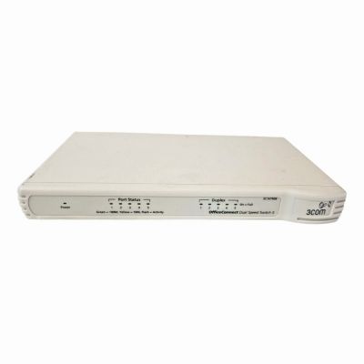 3C16791A-AA 3Com OfficeConnect Dual Speed Ethernet Switch 8 x 10/100Base-TX LAN Ethernet Switch