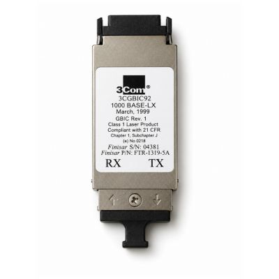 3CGBIC93 3Com 1Gb/s 1000Base-T RJ-45 GBIC Transceiver Module 100m
