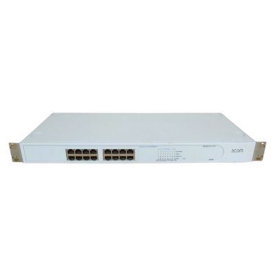 3C16470 3Com 16-Port 10/100Base-TX Unmanaged Fast Ethernet Switch 1U Rack