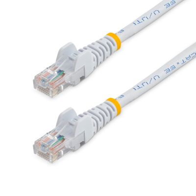 45PAT50CMWH StarTech 0.5m Cat5e Ethernet Patch Cable Snagless RJ45 White