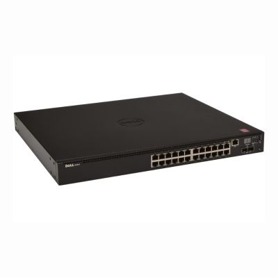 4FJ4C Dell PowerConnect N2000 Series N2024 24 x RJ-45 Ports 1000Base-T + 2 x SFP+ Ports Layer 3 Managed 1U Rack-mountable Gigabit Ethernet Network Switch