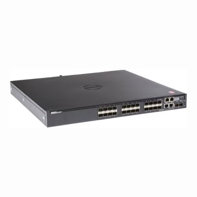 4NDT8 Dell Networking N3000 Series N3024F 24 x SFP Ports 1000Base-SX + 2 x SFP+ Ports + 2 x Ports 1000Base-T Combo Layer 2 Managed Rack-Mountable Gigabit Ethernet Network Switch