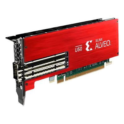 4XC7A76757 Xilinx Alveo U50 QSFP28 Single-Port 100GbE Data Center Accelerator Adapter