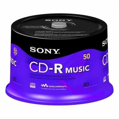 50CRM80RS Sony CD-R 700MB Media 120mm Standard Spindle