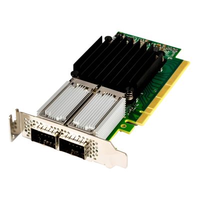 540-BBNZ Dell ConnectX-4 VPI Adapter Card EDR IB (100GB/s) and 100GbE Dual-Port QSFP28 PCIe3.0 x16 LP
