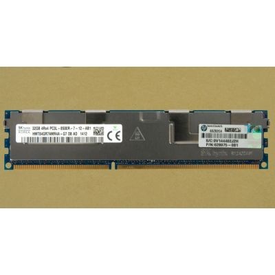 HP 632205-001 32GB 4RX4 Ddr3 1066Mhz PC3-8500 Ecc