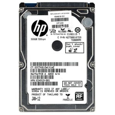 634919-001 HP 500GB 7200RPM SATA 3Gb/s 2.5-inch Hard Drive