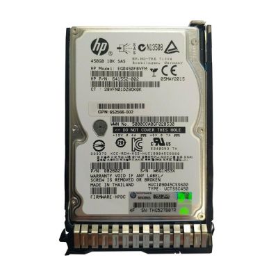 641552-002 HPE 450GB 10K RPM 6Gb/s SAS 2.5-inch Hard Drive for HPE Proliant G8 G9