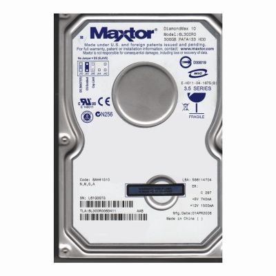 6L300R0 Maxtor DiamondMax 10 300GB 7200RPM ATA-133 16MB Cache 3.5-Inch Hard Drive