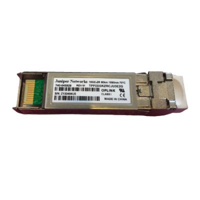 Juniper Networks 740-045928 SFP+ 10GBASE-ZR 10GbE Optics, 1550 nm for 80 km Transmission on Single-Mode Fiber-Optic