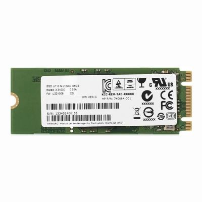 740664-001 HP 64GB MLC SATA 6Gbps M.2 2260 Internal Solid State Drive (SSD)