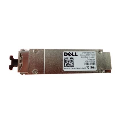 Dell 7TCDN 40GbE QSFP+ SR4 MPO 850nm Wavelength 100-150 Meter Reach on OM3/OM4 Transceiver