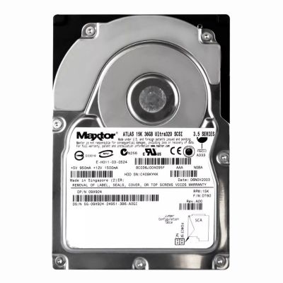 8C036J004095F Maxtor 36GB 15000RPM Ultra-320 SCSI 8MB Cache Hot-Swappable 80-Pin 3.5-Inch Internal Hard Drive