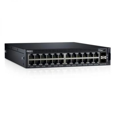 9F09P Dell X-Series X1026P 24-Port PoE+ 2 SFP+ 1U Rack-Mount Switch