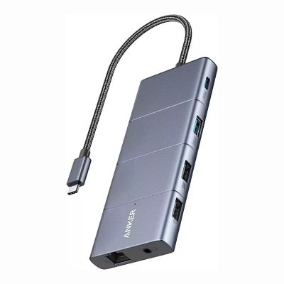 A8385 Anker 563 11-in-1 USB-C Hub with HDMI, DisplayPort, Ethernet, USB-A, USB-C, SD/microSD and 85W Power Delivery