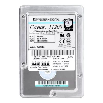 AC11200 Western Digital Caviar 1.2GB 5.2K RPM ATA-33 256KB Cache 3.5-Inch Hard Drive