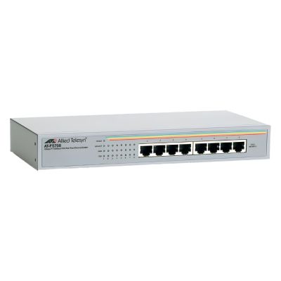 AT-FS708-20 Allied Telesis 8-Port 10/100Mbps Fast Ethernet Switch Fanless