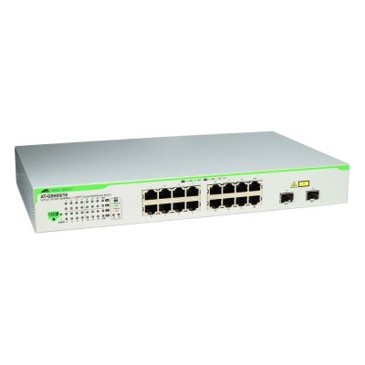 AT-GS950/16PS-10 Allied Telesis 16-Port Gigabit PoE+ Ethernet Switch