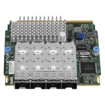 AOC-MTG-I4SM Supermicro SIOM Quad-Port SFP PCIe Intel x710 10G Ethernet Adapter