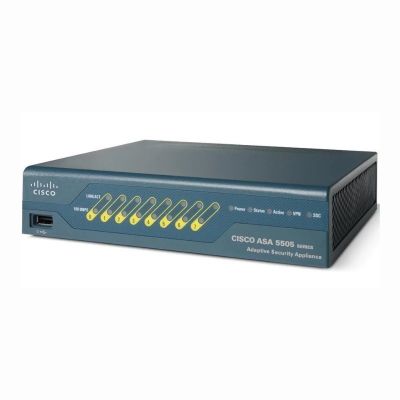 ASA5505-U-AIP5P-K9 Cisco ASA 5500 Series 5505 6 x Ports 100Base-TX + 2 x Ports FE Rack-Mountable Network Security Firewall Appliance