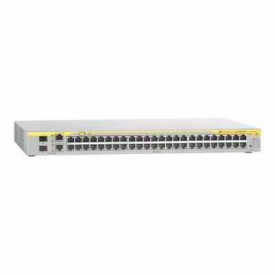 AT-8000S/48POE-10 Allied Telesis 8000S Series 48 x Ports 10/100Base-TX PoE + 2 x SFP Bays + 2 x Ports 1000Base-T Rack-mountable Layer 2 Managed Fast Ethernet Network Switch