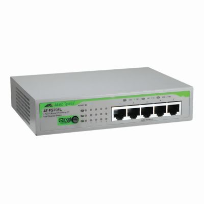 AT-FS705L-50 Allied Telesis FS700 Series 5 x Ports 10/100Base-TX Rack-mountable Layer 2 Unmanaged Fast Ethernet Network Switch