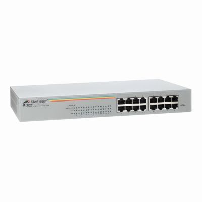 AT-FS716 Allied Telesis FS700 Series 16 x Ports 10/100Base-TX Rack-mountable Layer 2 Unmanaged Fast Ethernet Network Switch