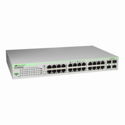 AT-GS950/24 Allied Telesis 24 x Ports 1000Base-T + 4 x Ports Combo SFP 1U Rack-mountable Layer 2 Managed Gigabit Ethernet Websmart Network Switch