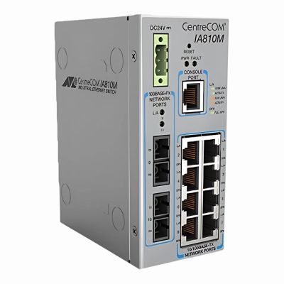AT-IA810M-80 Allied Telesis 8 x Ports 10/100Base-T + 2 x Ports 100Base-FX Layer 2 Managed Fast Ethernet Network Switch