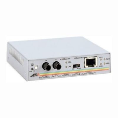 AT-MC101XL-10 Allied Telesis 100Base-TX to 100Base-FX/ST mm 2km Media Converter