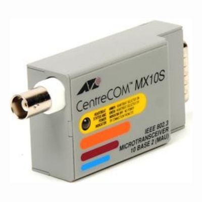 AT-MX10S Allied Telesis Slim-Line CentreCOM MX10S IEEE 802.3 10Mbps 10Base-2 BNC Connector Micro MAU Transceiver Module