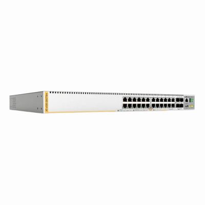 AT-X530L-28GPX-90 Allied Telesis x530L AT-X530L-28GPX 24 x Ports PoE+ 1000Base-T + 4 x Ports SFP+ Layer 3 Managed Rack-mountable Stackable Gigabit Ethernet Network Switch
