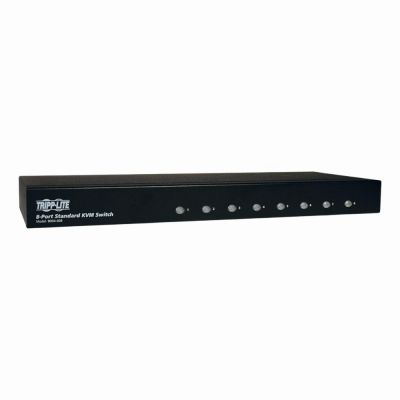 B004-008 Tripp Lite 8-Port 1U Rackmount KVM Switch Steel Housing